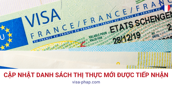 Cập nhật danh sách thị thực mới được tiếp nhận