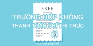 Những trường hợp không phải thanh toán phí thị thực